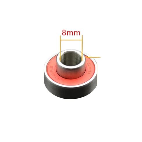 608 RS 8x22x7mm Skateboard Longboard Bearing 8Pcs(8Pcs ABEC-11 Black) in Saudi Arabia