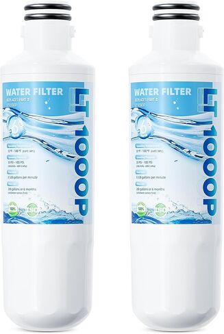 LT1000P ADQ747935 Water Filter 6-Month Replacement for LG LT1000P/PC/PCS, ADQ74793501, ADQ74793502, RWF4700AC, LFXS26973S, LMXS28626S, LRMXS2806S, LFXS28596S, LMWS27626S, Kenmore 46-9980,3 Pack in Kuwait