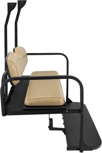Gusto® Club Car Precedent Golf Cart Flip Folding Rear Back Seat Kit (OEM Buff/Beige) in Kuwait