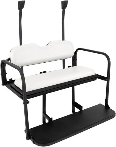 Gusto® Club Car Precedent Golf Cart Flip Folding Rear Back Seat Kit (OEM Buff/Beige) in Kuwait