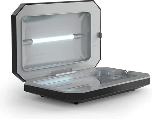 PhoneSoap Basic Cell Phone UV Light Sanitizer Box | Patented and Clinically Proven 360 Degree UV Light Sanitizer | Removes COVID Bacteria Disinfects More than Just Phones | Black in Saudi Arabia