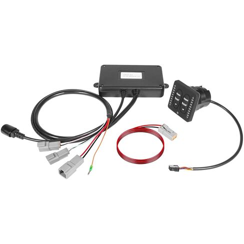 15270-001 LED Indicator Two-Piece Tactile Trim Tab Switch Kit w/Pigtail - Compatible with Lenco Single Actuator Trim Tab Systems 12V/24V - Low-Profile Remote Control Box, Auto-Retract, Backlit Keypad in Kuwait