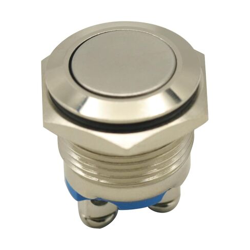 3Pcs 16mm 1NO Start Horn Button Momentary Stainless Steel Metal Push Button Switch in Kuwait