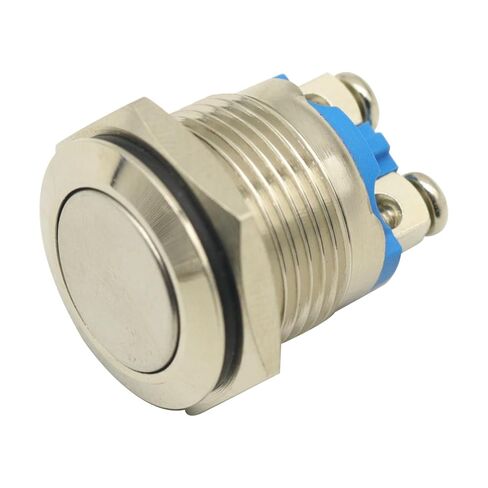 3Pcs 16mm 1NO Start Horn Button Momentary Stainless Steel Metal Push Button Switch in Kuwait