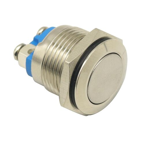 3Pcs 16mm 1NO Start Horn Button Momentary Stainless Steel Metal Push Button Switch in Kuwait