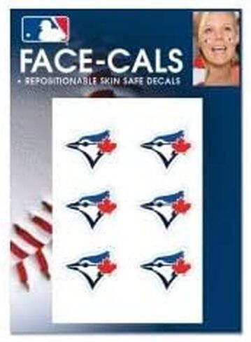 وشم وجه MLB Toronto Blue Jays، ألوان الفريق، مقاس واحد in Kuwait