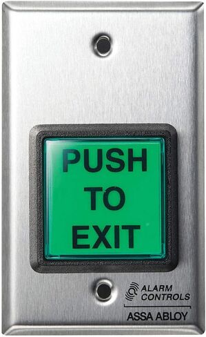 ALARM CONTROLS TS-2 2in SQ.GREEN illuminated pushbutton in Kuwait
