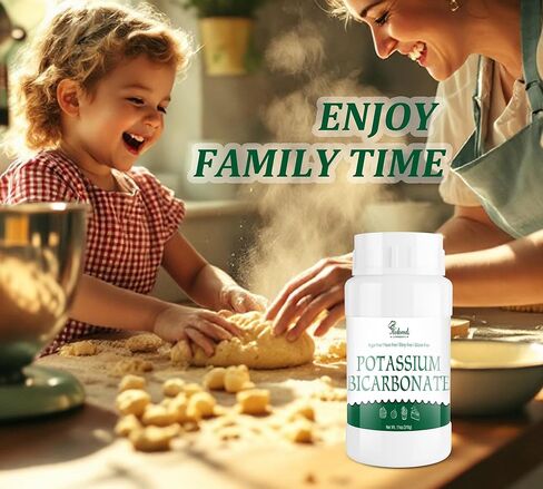11oz Potassium Bicarbonate, 100% Pure Potassium Bicarbonate Powder - Food Grade Mineral Supplement for Plants, Cakes, Winemaking, Natural Baking Soda Leavening Agent, Gluten Free | Vegan Friendly in Kuwait