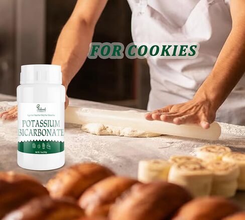 11oz Potassium Bicarbonate, 100% Pure Potassium Bicarbonate Powder - Food Grade Mineral Supplement for Plants, Cakes, Winemaking, Natural Baking Soda Leavening Agent, Gluten Free | Vegan Friendly in Kuwait