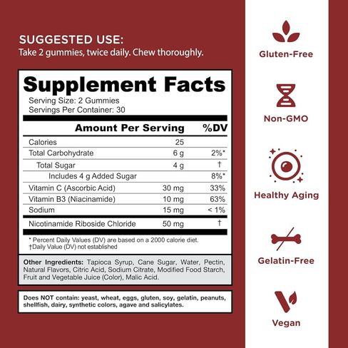 Goli World’s First Renew NAD+, 60 Count Each (3 Pack, 180 Total) – Nicotinamide Riboside (NR) – Cellular Energy & Healthy Aging Support – Vegan, Non-GMO, Gelatin-Free Liquid-Center Gummies in Saudi Arabia
