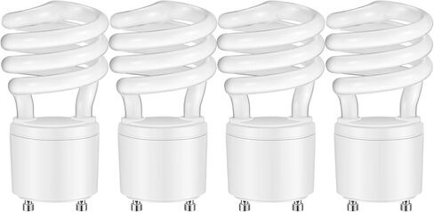 2 قطعة 13 واط 120 فولت 60 هرتز GU24 CFL LED مصابيح كهربائية 2 الشق قاعدة T3 3500K 900lm ضوء الفلورسنت الأبيض الدافئ دوامة مصابيح الفلورسنت المدمجة in Kuwait