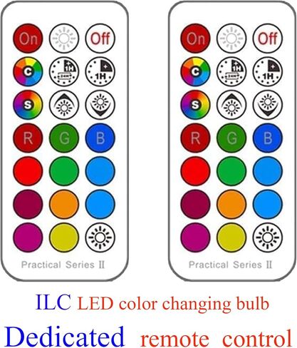 مصباح LED متغير اللون للتحكم عن بعد، لمبات إضاءة RGB عن بعد لمصباح الإضاءة المتغير اللون ILC in Kuwait