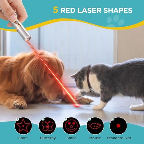 لعبة مؤشر Cat ، ألعاب Cat Pointer Light للألعاب الداخلية ، USB Recharge 3 ألعاب Cat تفاعلية للكلاب والقطط وتدريب مطاردة التفاعلية in Saudi Arabia