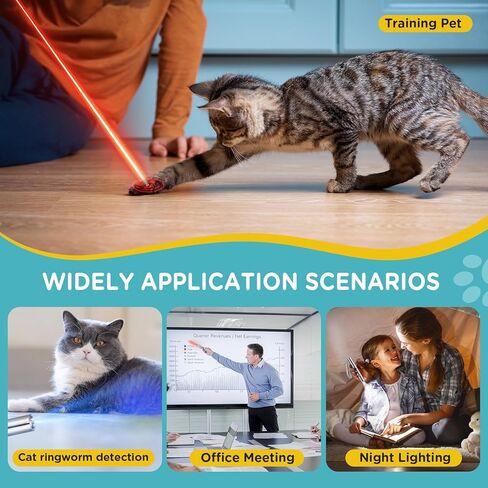 لعبة مؤشر Cat ، ألعاب Cat Pointer Light للألعاب الداخلية ، USB Recharge 3 ألعاب Cat تفاعلية للكلاب والقطط وتدريب مطاردة التفاعلية in Saudi Arabia
