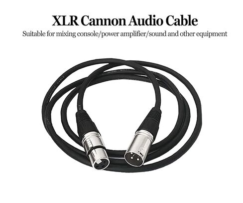 استبدال XLR 3 دبوس كابل ميكروفون ذكر وأنثى متوازن محمية كابل XLR ميكروفون كابل تمديد الصوت المتوازن كابل 3 دبوس (5FT) in Kuwait