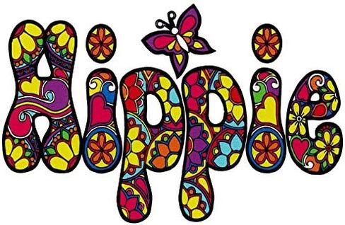 Hippie Peace Love 60's Woodstock Window Sticker Decal (5" X 3.25") in Kuwait