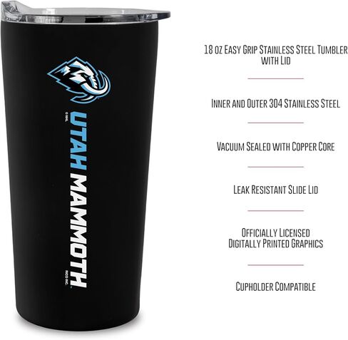 ريكو إندستريز NHL Hockey Utah Mammoth Standard 18oz لمسة ناعمة، كوب سهل الإمساك in Kuwait