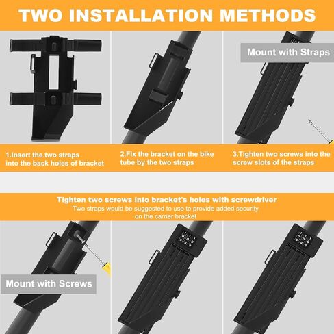 Diyife Mini Folding Bike Lock, [2.36ft/72cm] 3-Digit Combination Bicycle Lock, 360° Rotation Waterproof Anti-Theft Alloy Steel Foldable Lock with Bracket for Ebike Scooter Motorcycle in Kuwait