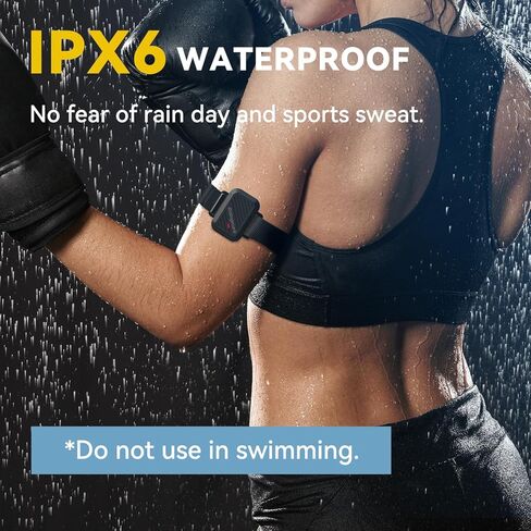 Heart Rate Monitor Armband, Bluetooth 5.0/ANT+ HR Monitor, Rechargeable Fitness Tracker with 110 Hour Battery Life, HR Zone LED Indicator, IPX6 Waterproof, for Running, Cycling, Exercise, Other Sports in Kuwait