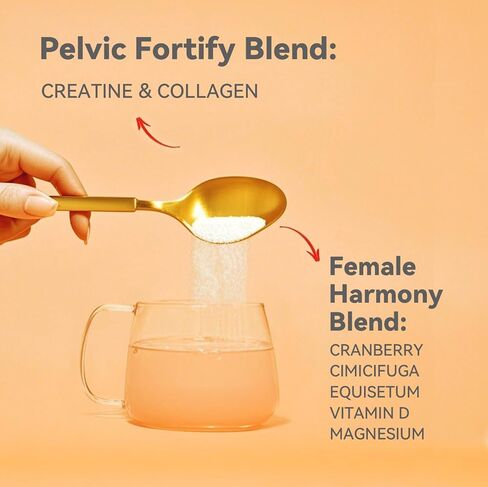 Gynable UROCollagen,Bladder Control Supplement for Women,Urinary Tract Health, Strengthen Pelvic Floor Muscles,Urinary Leakage,Female Care,with Creatine,Natural Lemon Flavored in Saudi Arabia