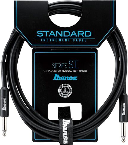 Ibanez SI10 Standard Guitar Bass Cable for Musical Instruments 10ft Straight to Straight Plug in Kuwait
