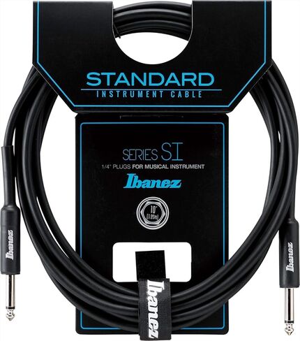 Ibanez SI10 Standard Guitar Bass Cable for Musical Instruments 10ft Straight to Straight Plug in Kuwait