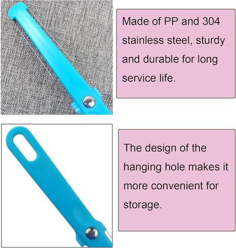 3 Pack Cheese Slicer Handheld 2 Side Wire Blade Knife Butter Cutter Peeler Spatula Cake Sausage Ham Slicing Tool for Cheddar Gruyere Raclette Mozzarella Block in Kuwait