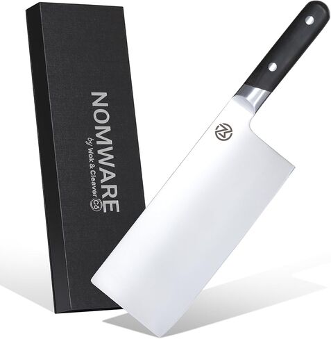 8" Vegetable Cleaver, 59 Rockwell Hardness, 9cr Stainless Steel, Chacate Preto Wood Handle in Kuwait