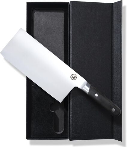 8" Vegetable Cleaver, 59 Rockwell Hardness, 9cr Stainless Steel, Chacate Preto Wood Handle in Kuwait