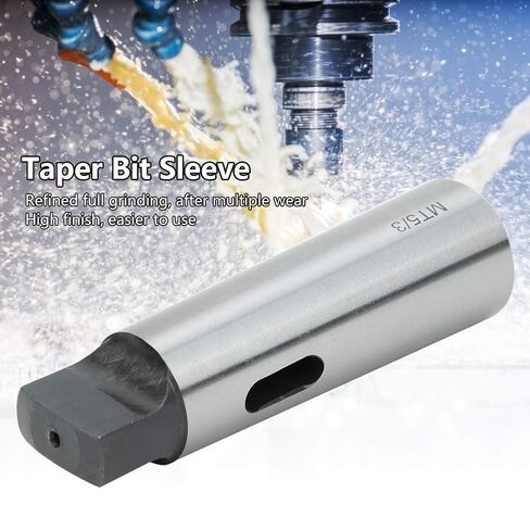 MT5 إلى MT3 Morse Taper Sleeve Sleeve، طحن كامل مع صلابة مروية، مادة فولاذية عالية السرعة، Hilitandr2psbmy1hi in Kuwait