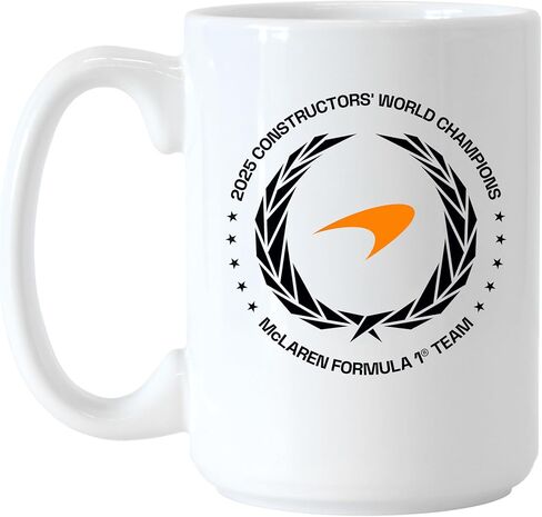 شعار العلامات التجارية McLaren Formula 1 Team Constructors' Champions هذا الفريق كوب 15 أونصة - جدران مستقيمة بمقبض كلاسيكي على شكل حرف C - كوب قهوة متين للاستخدام اليومي in Kuwait