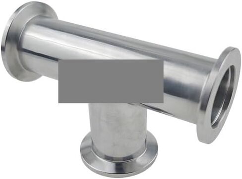 KF50 Vacuum Equal Tee Stainless Steel 3 Way Tee Ferrule Pipe Connector Fitting KF Flange Tri Clamp IHNIEAEW in Kuwait