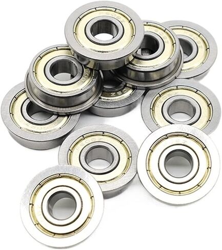 Bimetal Seal Shield Micro deep Groove Bearing 10pcs MF148ZZ 8X14X4mm Flange 3D Parts in Kuwait