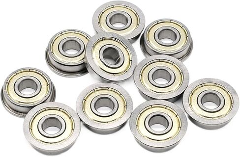 Bimetal Seal Shield Micro deep Groove Bearing 10pcs MF148ZZ 8X14X4mm Flange 3D Parts in Kuwait
