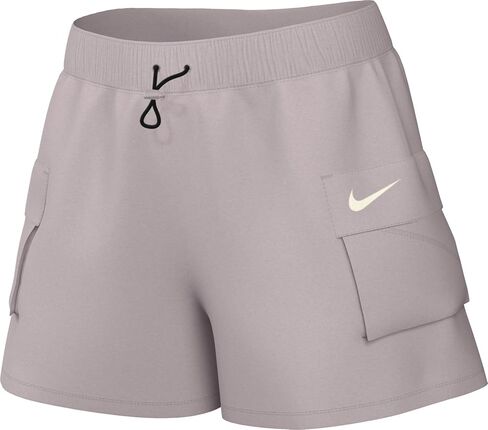 Nike Sportswear Essential Women's Woven High-Rise Shorts (Platinum Violet/Sail, DM6247-019) Size X-Small in Kuwait