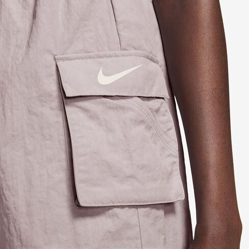 Nike Sportswear Essential Women's Woven High-Rise Shorts (Platinum Violet/Sail, DM6247-019) Size X-Small in Kuwait