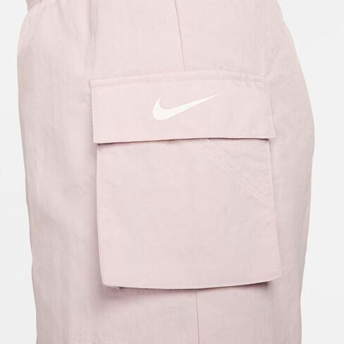 Nike Sportswear Essential Women's Woven High-Rise Shorts (Platinum Violet/Sail, DM6247-019) Size X-Small in Kuwait