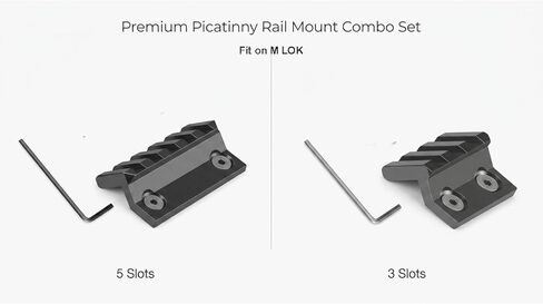 Gotical Standard M-LOK 45 Degree Offset Accessories Weaver Mount 5 Slots Offset Accessories in Saudi Arabia