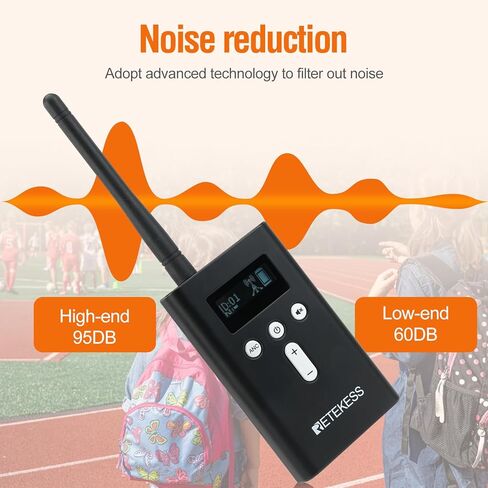 Retekess T130P Factory Tour Guide System,Upgraded Noise Reduction,Church Translation System,Tour Guide Headsets for Plant,School (2 Transmitter 30 Receivers 30 Headphones) in Kuwait