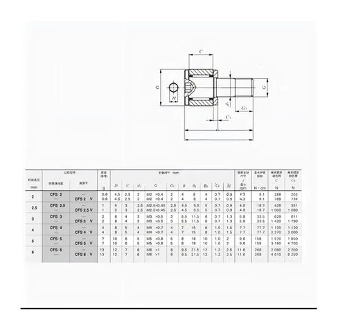 1PCS Mini CAM Bearing Follower CFS2.5V CFS3V CFS4V CFS5V CFS6V Bearing Steel Stainless Steel in Kuwait