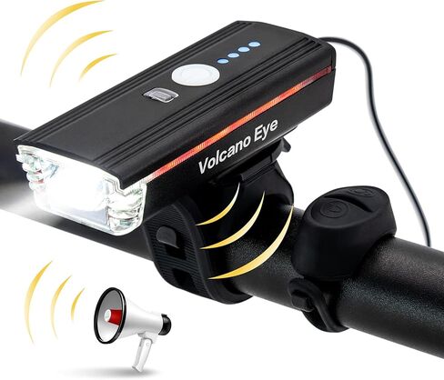 Bike Light Set, USB Rechargeable 1000 Lumen LED Bicycle Headlight and Taillight, Waterproof Bright Cycle Lights with 4 Lighting Modes, Easy Mount Front Cycling Light for Any Bikes in Kuwait