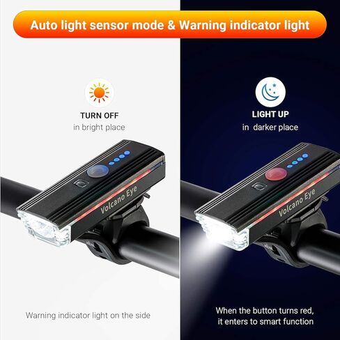 Bike Light Set, USB Rechargeable 1000 Lumen LED Bicycle Headlight and Taillight, Waterproof Bright Cycle Lights with 4 Lighting Modes, Easy Mount Front Cycling Light for Any Bikes in Kuwait