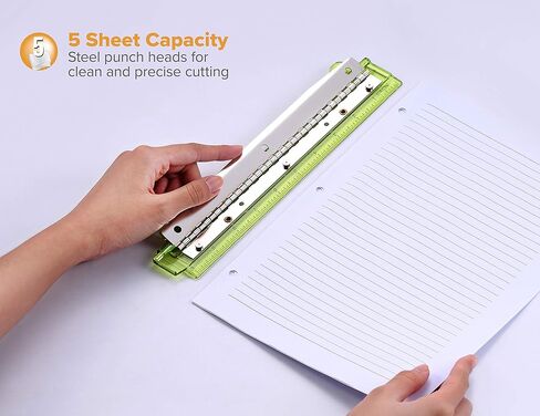 Bostitch Office Ring Binder 3 فتحات للثقب، 5 أوراق، تتضمن ثقبًا واحدًا بألوان متنوعة (RBHP-4C) in Kuwait