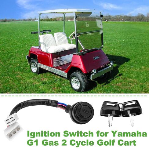 10L0L مفتاح مفتاح الإشعال لعربة الغولف Yamaha G1 Gas 2 Cycle - مفتاح التبديل مع تسخير الأسلاك استبدال جزء OEM J17-82508-20 in Kuwait