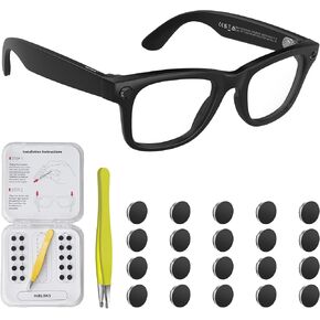 20 قطعة من ملصقات HiBloks لحجب الضوء LED متوافقة مع Ray-Ban Meta Wayfarer/Skyler/Headliner (الجيل 2) وملحقات النظارات الذكية Oakley Meta HSTN، ملصق أغطية إضاءة LED التعتيم 2026 in Kuwait