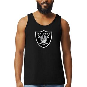 Hybrid Sports NFL - Las Vegas Raiders - Distressed Team Logo - Men's Lightweight Fan Tank Top - Size X-Large - Black in Saudi Arabia