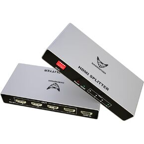 موزع HDMI 1 في 8 مخارج HDMI بدقة دايموند تايجر 4K - موزع HDMI 2.0 يعمل بالطاقة 8 اتجاهات، يدعم 4K @60Hz Ultra HD، HDCP 2.0، مزامنة فيديو صوتية ثلاثية الابعاد، التوصيل والتشغيل لاجهزة HDTV PS4/5 Xbox in Kuwait