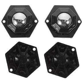 4pcs 20Mm Mini Swivel Caster Wheels with Steel Balls, Self-Adhesive Small Furniture Wheels for Lightweight Appliances, Silent Sticky Pulley Rollers for Trash Bins and Storage in Kuwait