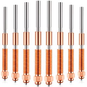 8 Pcs 3D Printer Nozzle Compatible with K1C/K1 SE Nozzles, 0.4mm, 0.6mm, 0.8mm Nozzle Kit Copper Alloy and Hardened Steel 3D Printer Nozzles Compatible with K1c, K1 Se in Kuwait