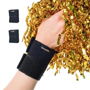 دعامات المعصم BraceUP Cheer - أغطية دعم المعصم للجمباز والتشجيع للأطفال والمراهقين، خفيفة الوزن، تصميم منخفض المستوى، عبوتان in Kuwait